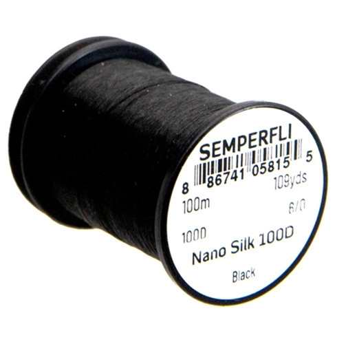 SEMPERFLI NANO SILK 100D 100m 6/0 #BLACK PLUS
