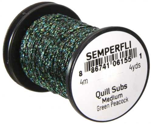 SEMPERFLI PEACOCK QUILL SUBS #MEDIUM GREEN PEACOCK