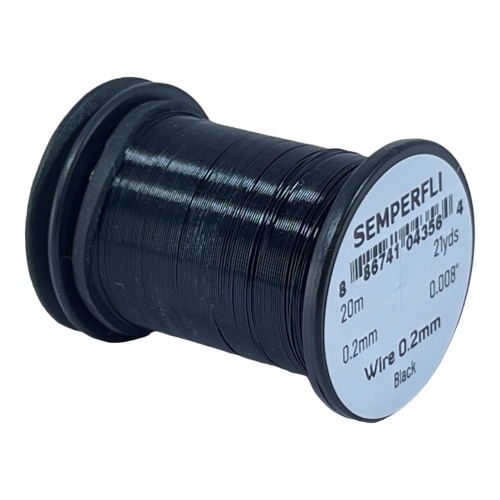 SEMPERFLI TYING WIRE 0,2mm #BLACK