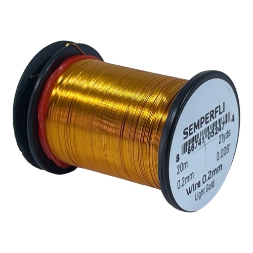 SEMPERFLI TYING WIRE 0,2mm #LIGHT GOLD