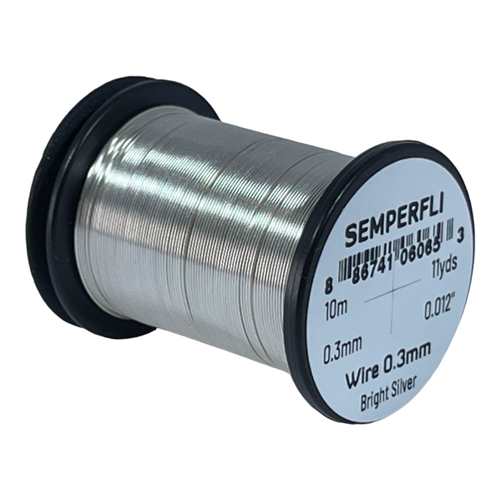 SEMPERFLI TYING WIRE 0,3mm #BRIGHT SILVER