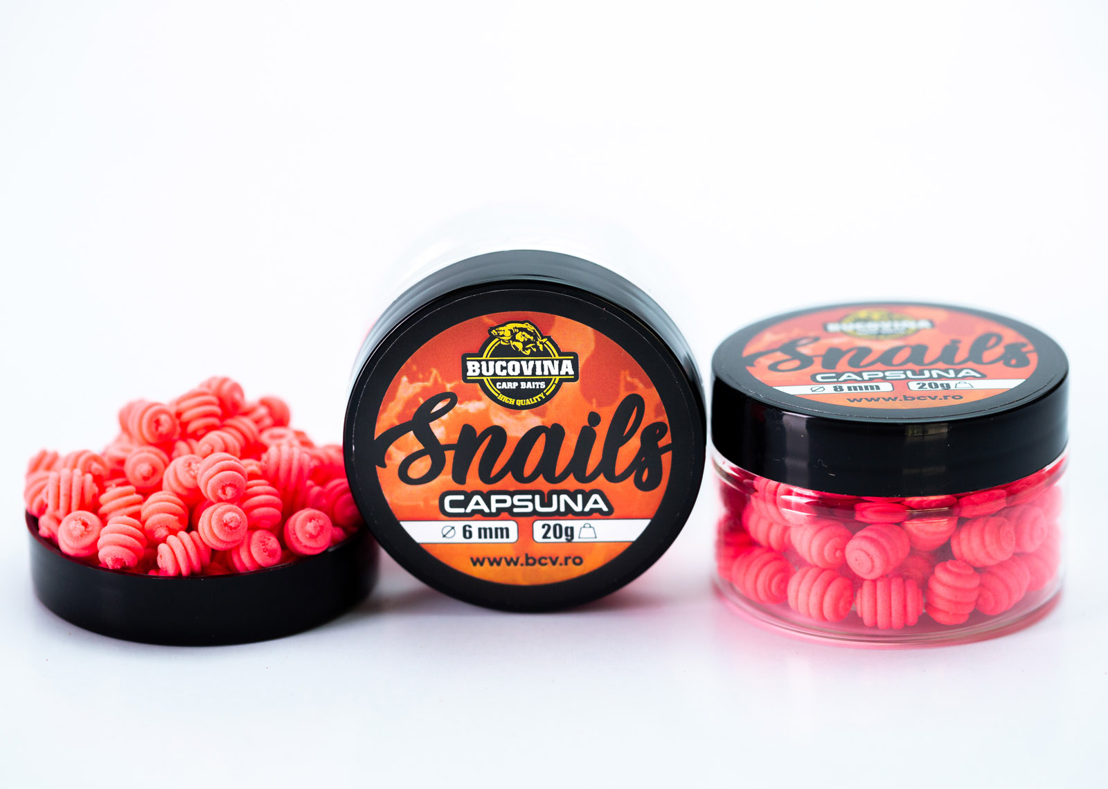 BUCOVINA CARP BAITS WAFTERS SNAILS CAPSUNA 8MM 20G