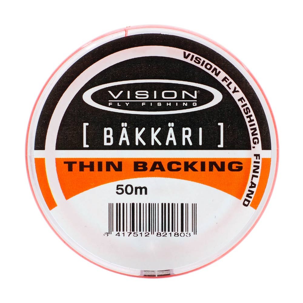 VISION BAKKARI THIN BACKING 50M 20LB ORANGE
