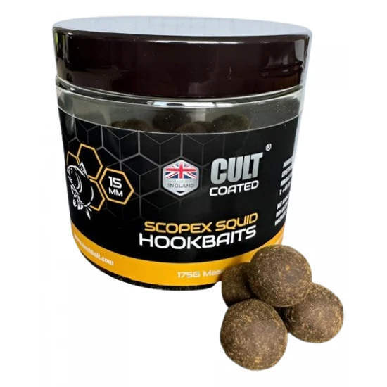 NASH SCOPEX SQUID CULT COATED 15mm HOOKBAITS