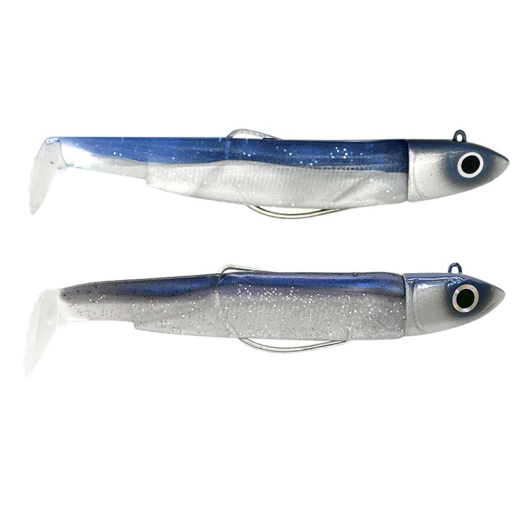 FIIISH BLACK MINNOW DOUBLE COMBO OFFSHORE 120mm 25g #BLUE / ELECTRIC BLUE