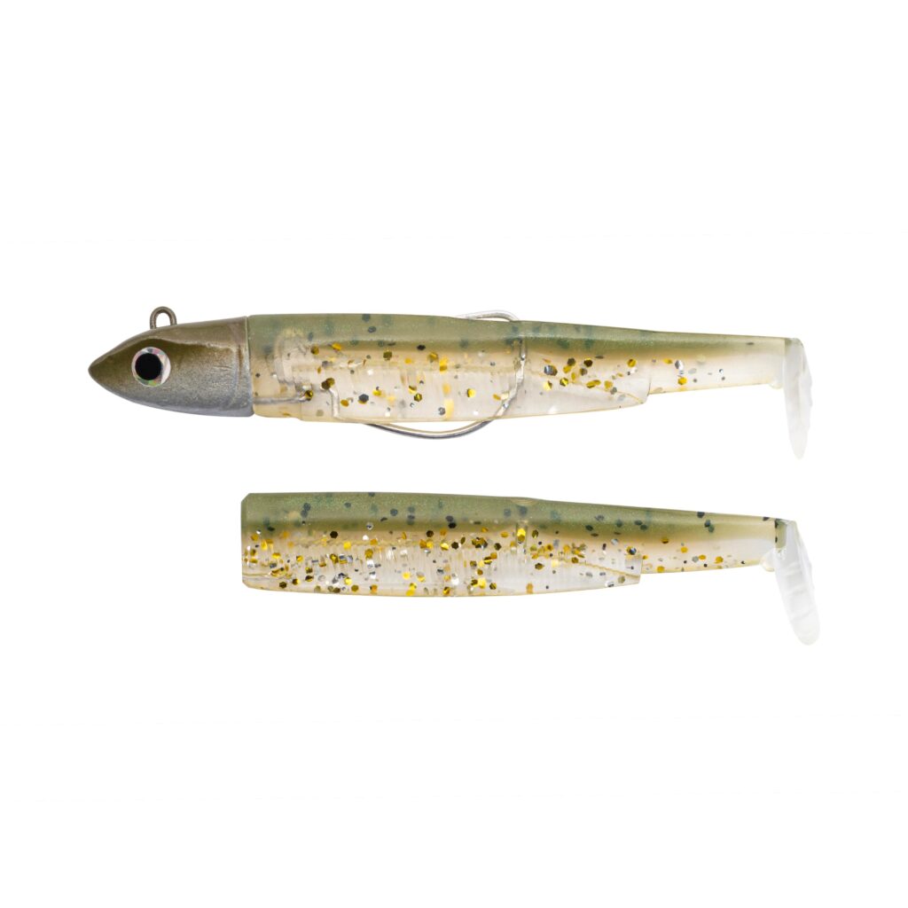 FIIISH BLACK MINNOW COMBO OFF SHORE 90MM 10G #KHAKI GLITTER