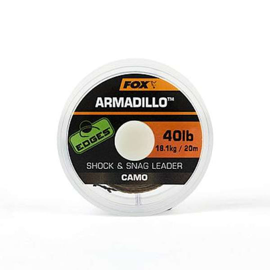 FOX EDGES ARMADILLO SHOCK SNEG LEADER 40LB 20M