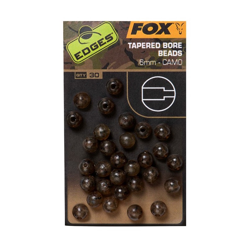 FOX TAPERED BORE BEADS 6mm CAMO