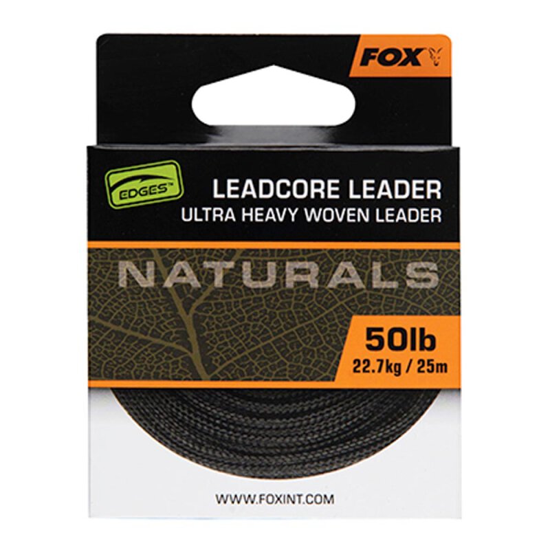 FOX NATURALS LEADCORE LEADER 50LB 25M