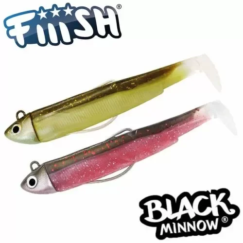 FIIISH BLACK MINNOW 2X COMBO SEARCH 8G 90MM #SPARKLING BROWN & PINK