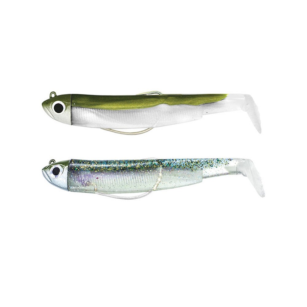 FIIISH BLACK MINNOW 2X COMBO OFF SHORE 70MM 6G #KHAKI+GHOST MINNOW