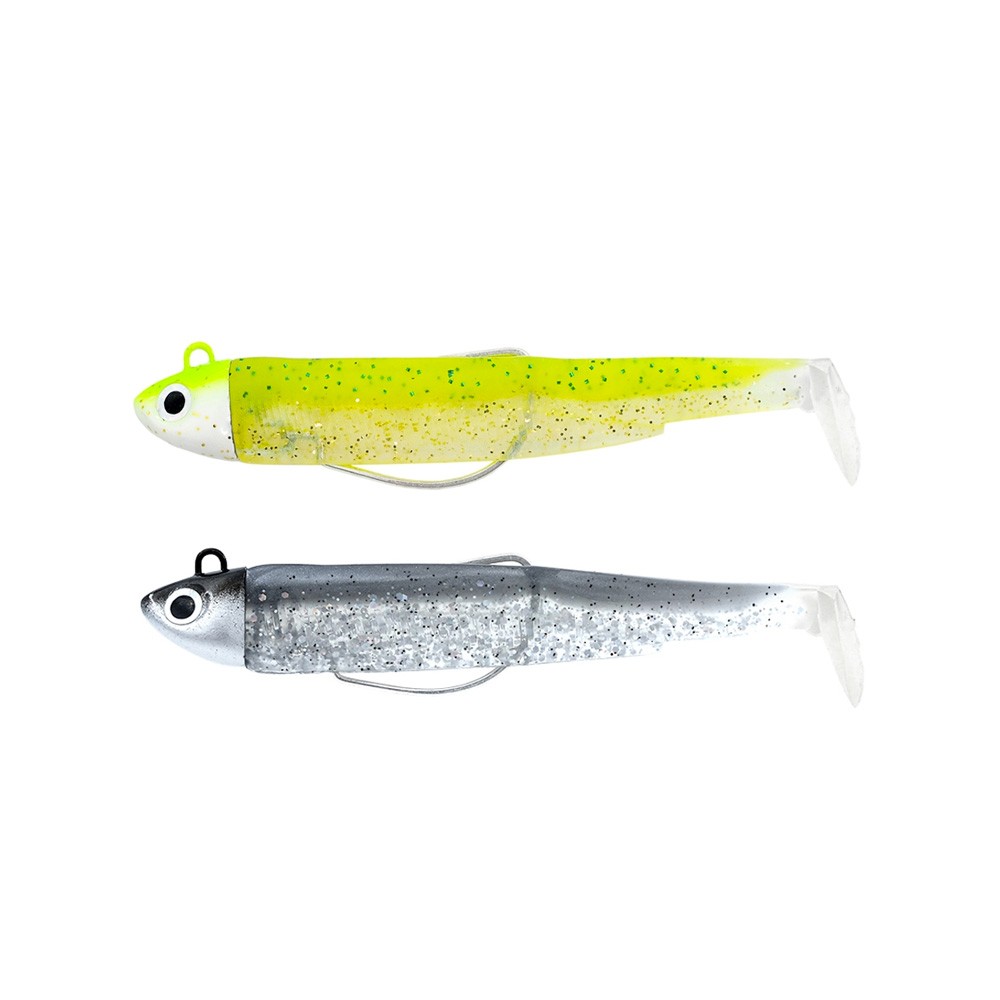 FIIISH BLACK MINNOW COMBO 2X SEARCH 70MM 4.5G #LIME JUICE + SILVER STRIKE