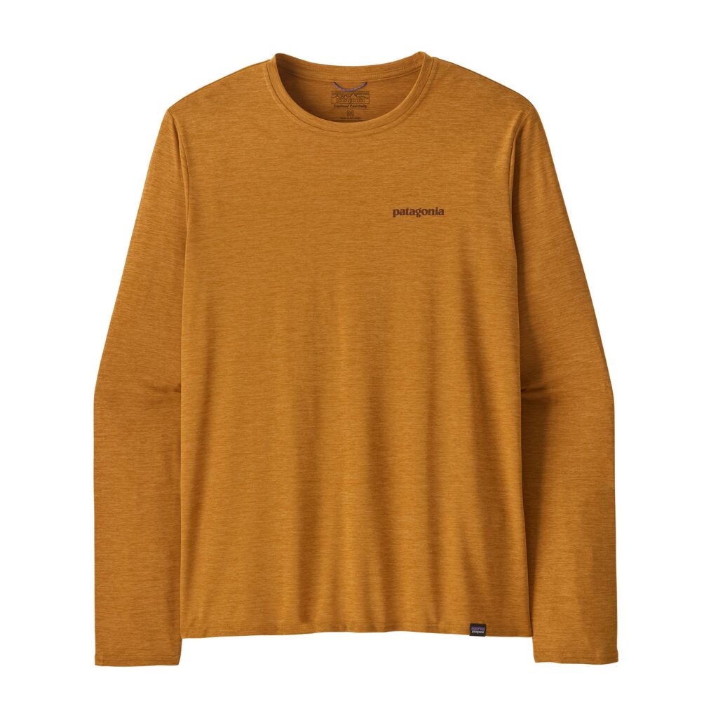 PATAGONIA CAP COOL DAILY GRAPHIC SHIRT WATERS TALON GOLD X-DYE