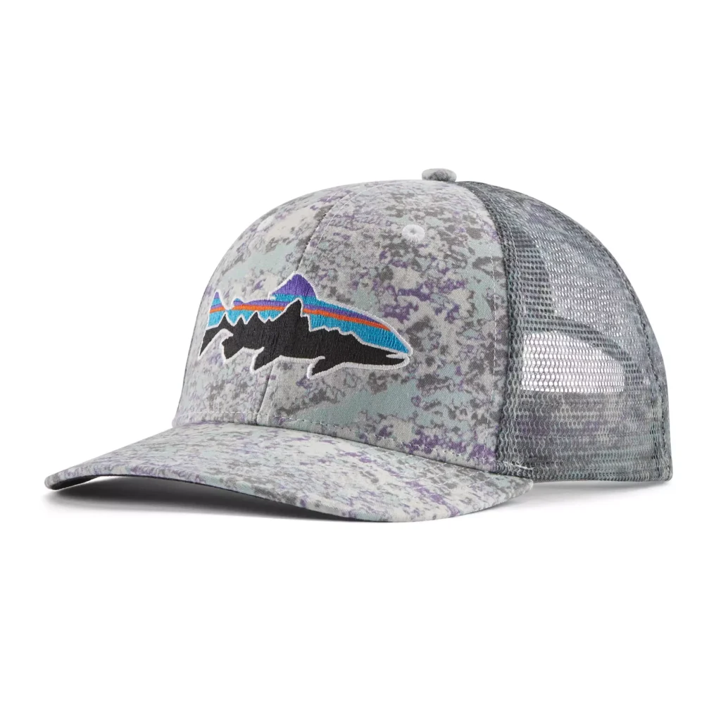 PATAGONIA FITZ ROY TROUT TRUCKER HAT THERMAL BLUE