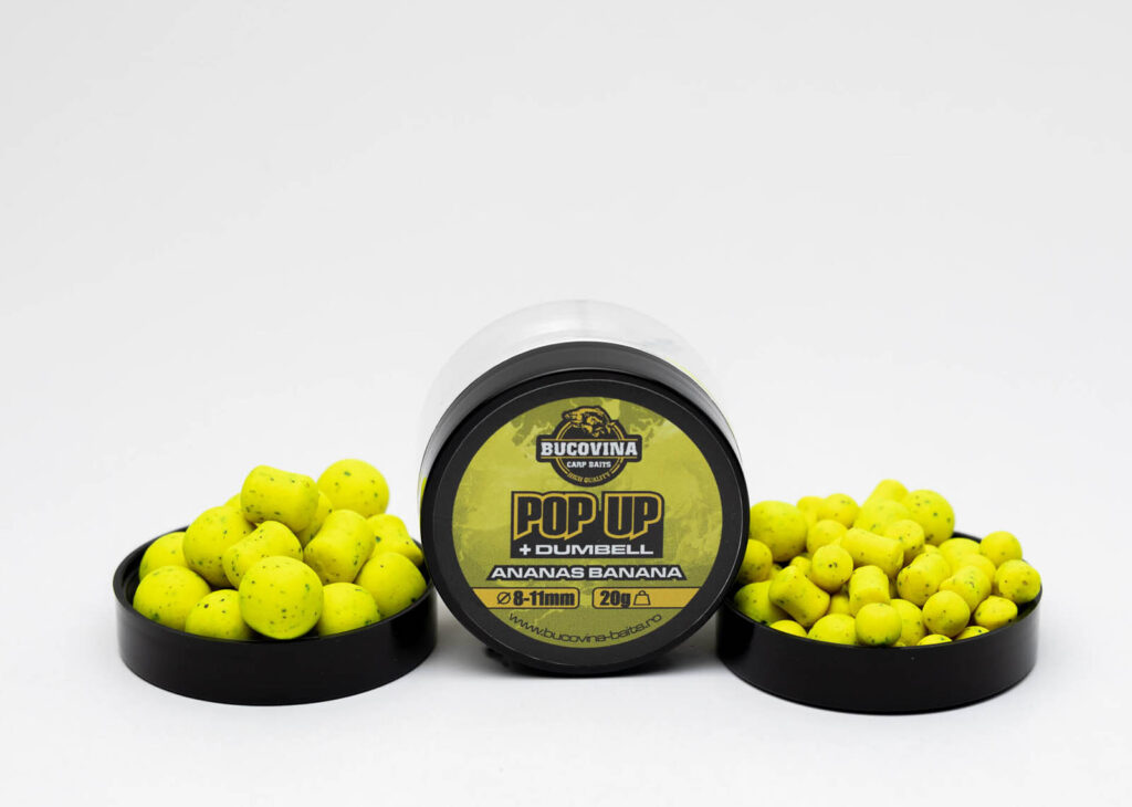 BUCOVINA CARP BAITS POP UP + DUMBELL ANANAS BANANA