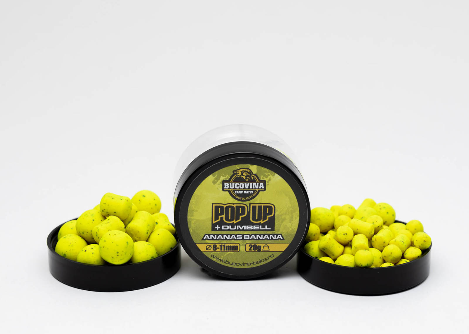 BUCOVINA CARP BAITS POP UP + DUMBELL ANANAS BANANA