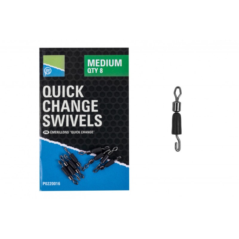 PRESTON QUICK CHANGE SWIVELS S