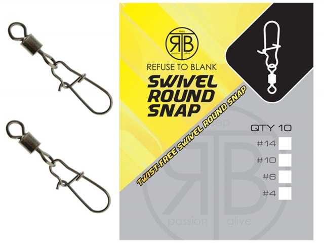 REFUSE TO BLANK SWIVEL ROUND SNAP