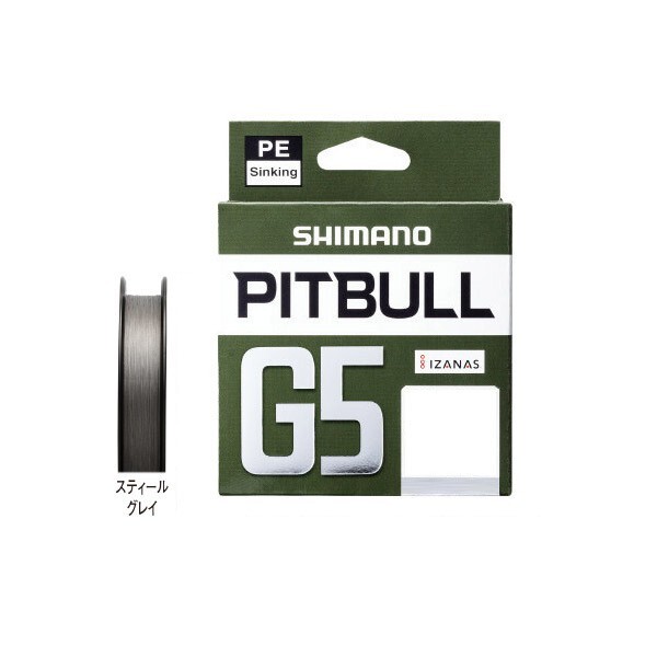 SHIMANO PITBULL G5 150m STEALTH GRAY SINKING PE