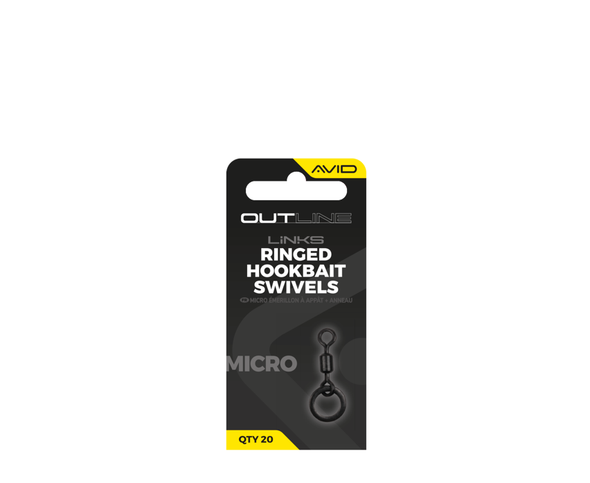 AVID OUTLINE LINKS RINGED HOOKBAIT SWIVELS