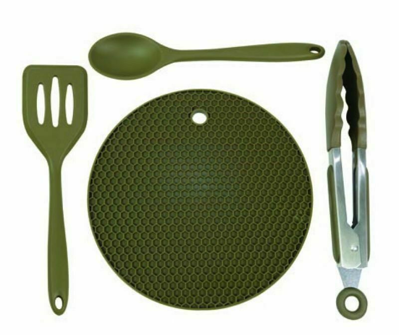 TRAKKER 4PIECE SILICONE UTENSIL SET