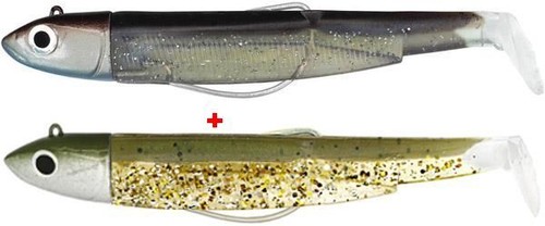 FIIISH BLACK MINNOW DOUBLE COMBO SHORE 120mm 12g #KAKI/KAKI GHOST MINNOW