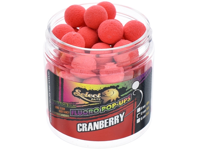 SELECT BAITS FLUORO POP UPS CRANBERRY