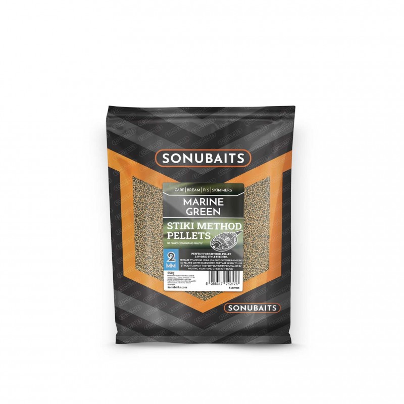 SONUBAITS MARINE GREEN STIKI METHOD PELLETS 1KG