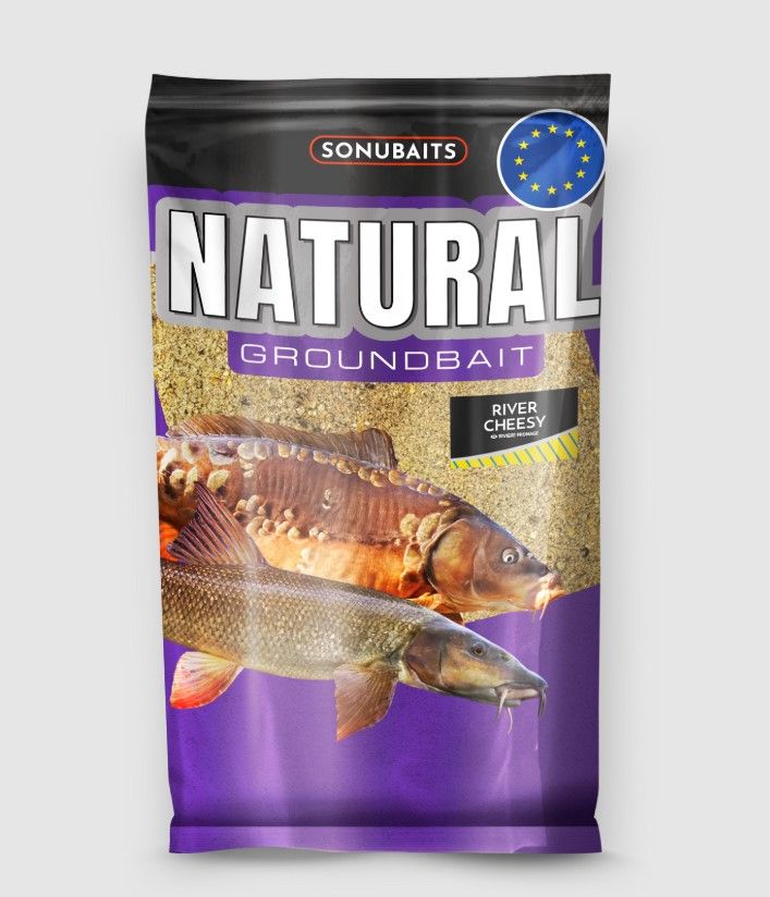 SONUBAITS NATURAL RIVER CHEESY GROUNDBAIT 1kg