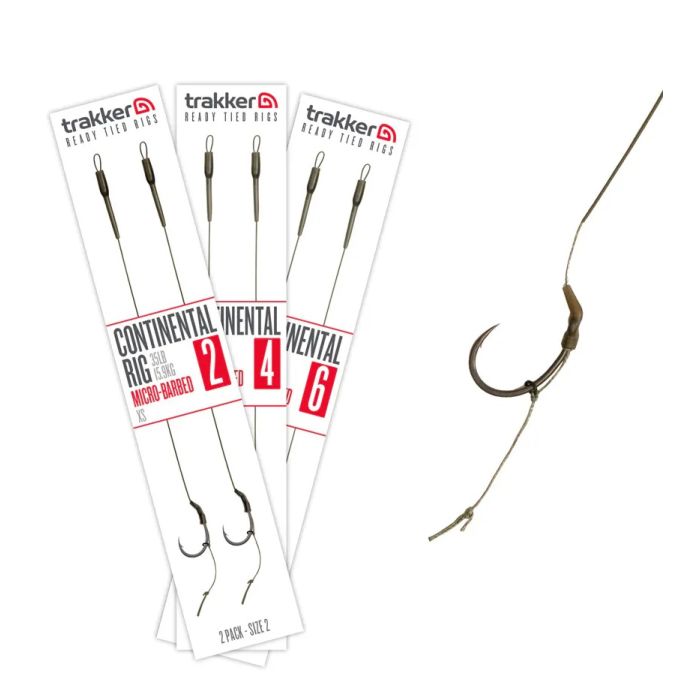 TRAKKER CONTINENTAL RIG MICRO-BARBED XS 35lb