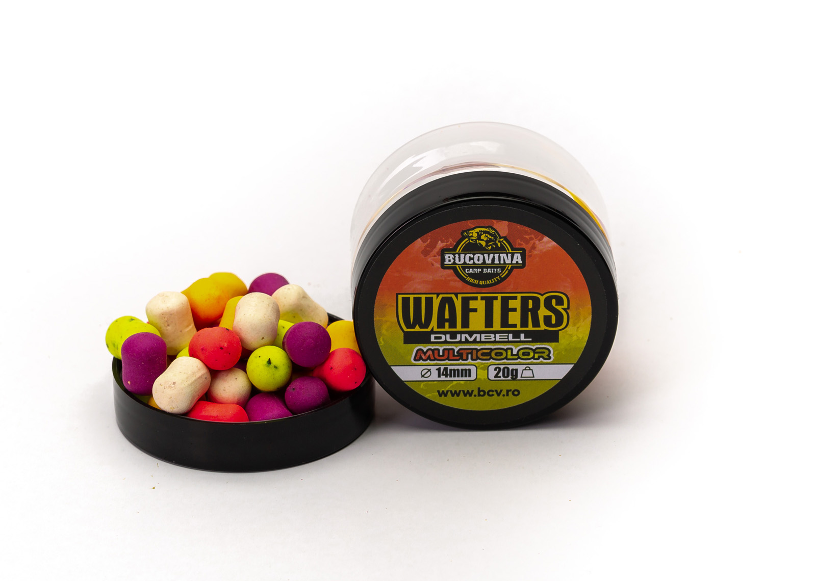 BUCOVINA CARP BAITS WAFTERS DUMBELL MULTICOLOR 14MM 20G