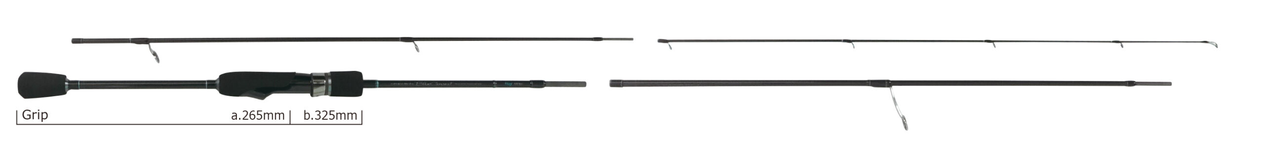 YAMAGA BLANKS BLUE CURRENT WIZY 610/4pcs travel rod 1-10g pe0.3-0.6