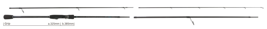 YAMAGA BLANKS BLUE CURRENT WIZY 810/4pcs travel rod 3-25g PE 0.4-1