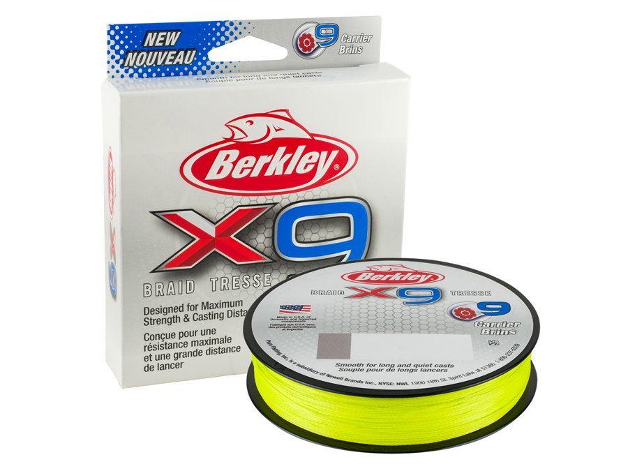BERKLEY X9 BRAID 150M FLAME GREEN