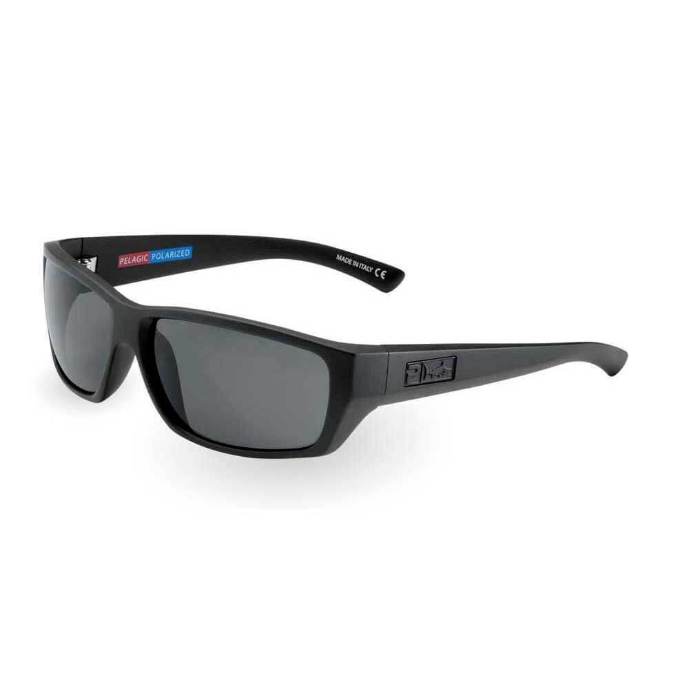 PELAGIC POLARIZED SUNGLASSES FISH WHIISTLE MATT BLACK/GREY