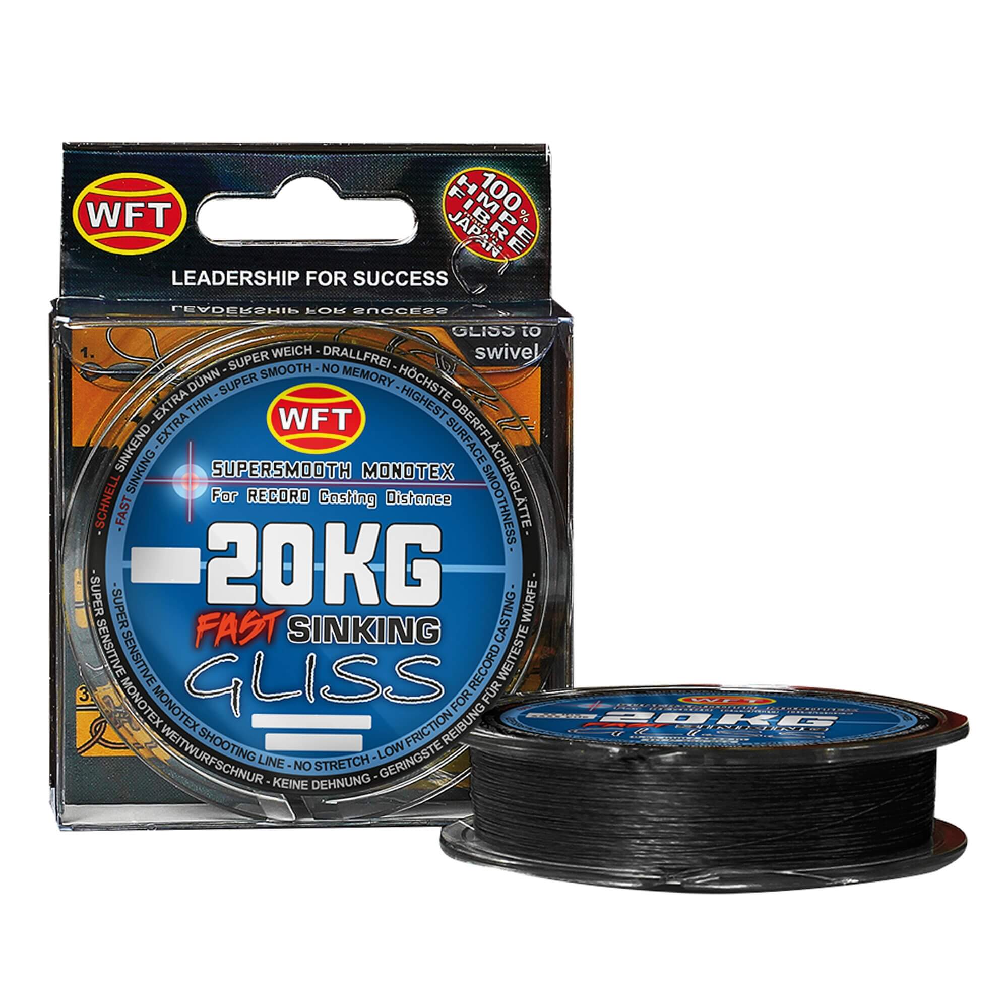 WFT GLISS FAST SINKING BLACK 300m