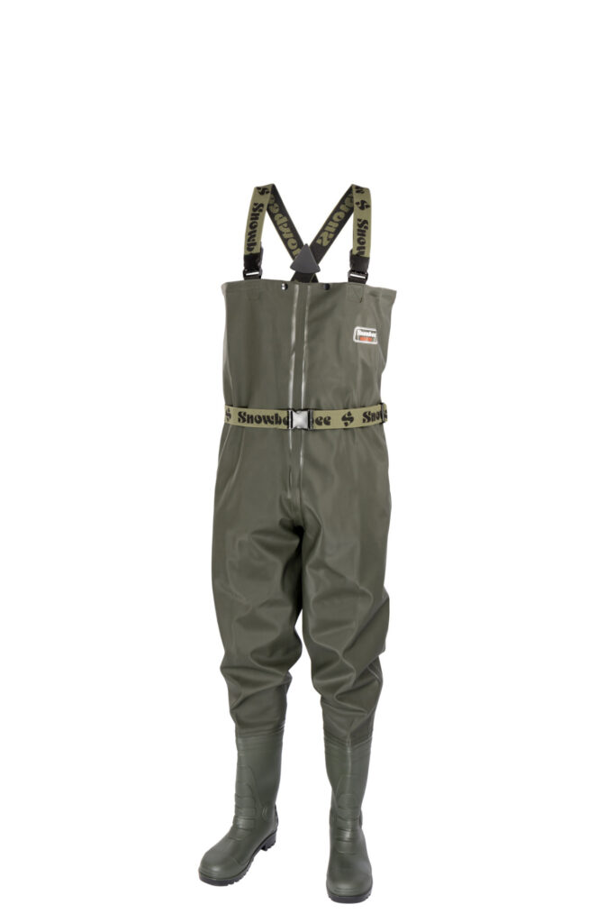 SNOWBEE GRANITE PVC CHEST WADERS CLEATED SOLE