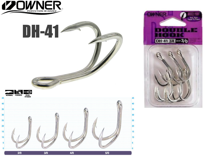 OWNER DOUBLE HOOK DH-31 #3/0
