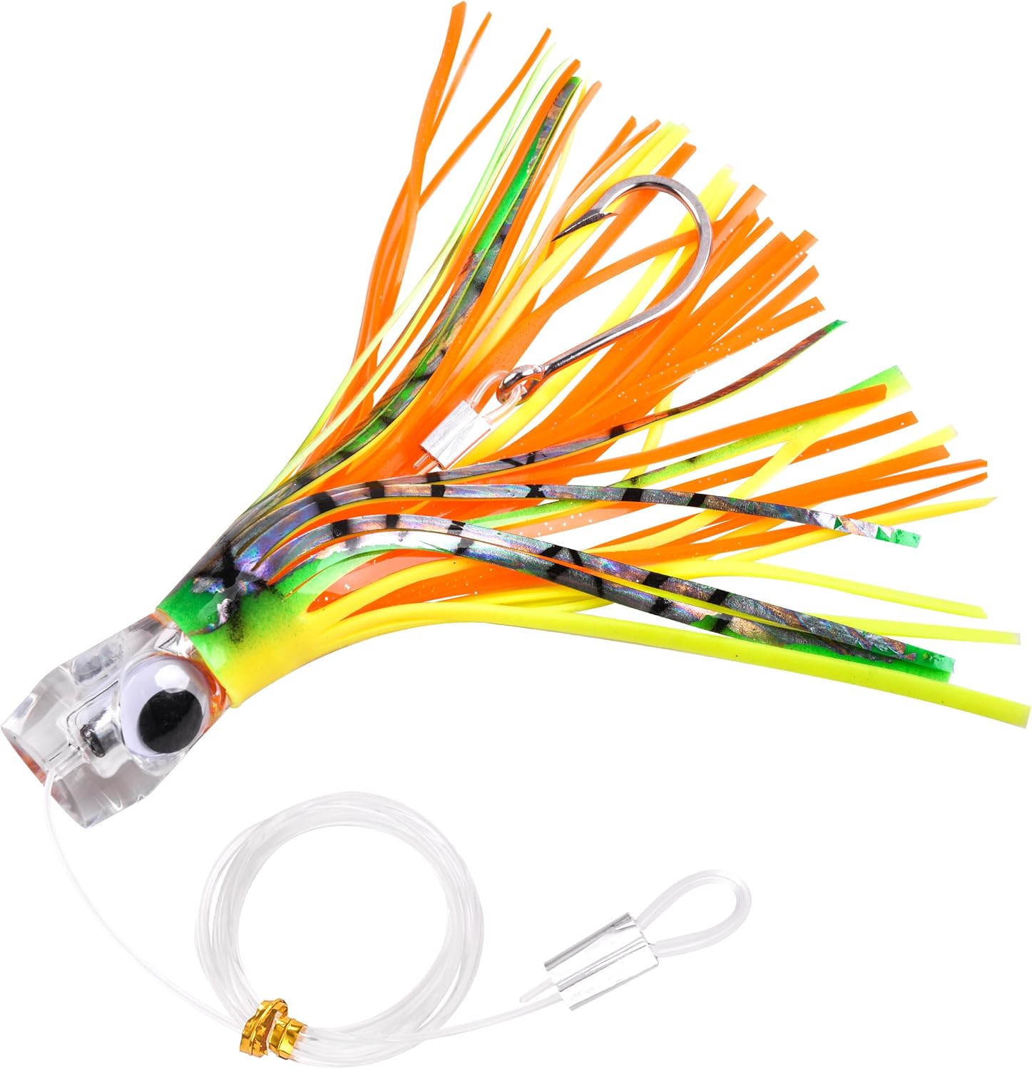 GORILLA SKIRT TROLLING LURE 16cm 6/0 HOOK #YELLOW/RED