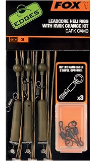 FOX LEADCORE LEADERS WITH QUICK CHANGE KIT