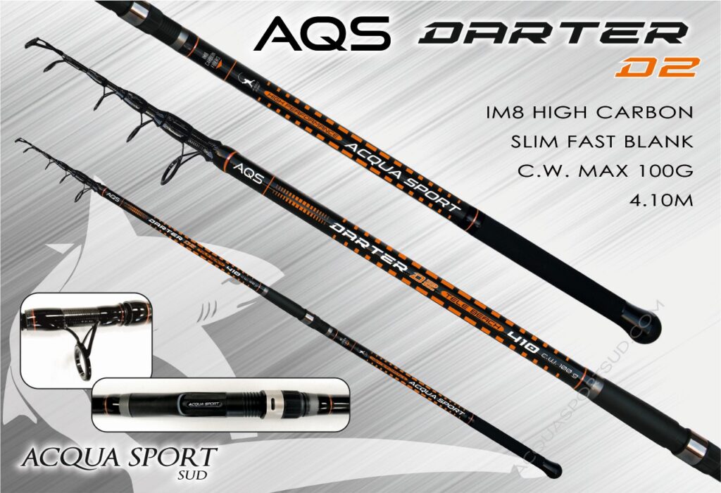 AQS DARTER D2 TELE BEACH ROD 4.5M 55-100G