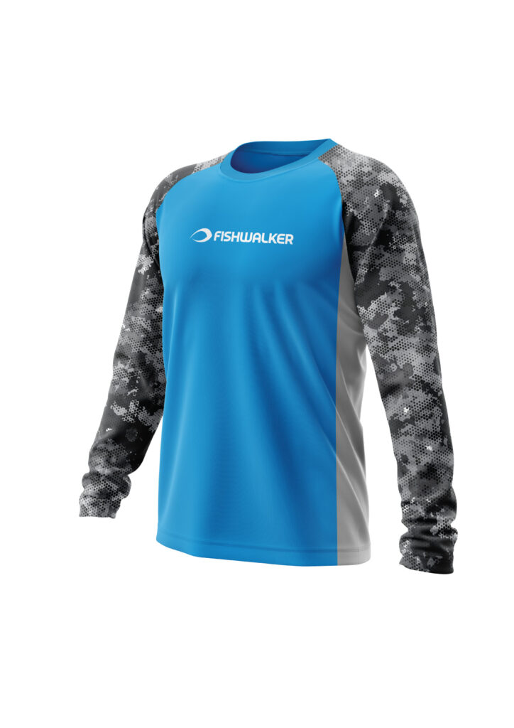 FISHWALKER EXPLORER LONG SLEEVE SKY BLUE CAMO XL