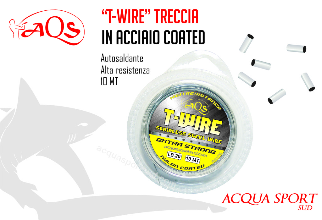 AQS NYLON COATED PREDATOR WIRE 10M