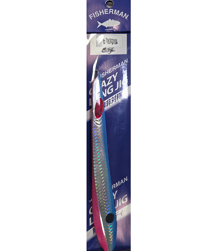 FISHERMAN CRAZY LONG JIG 130g #BLUE PINK SILVER