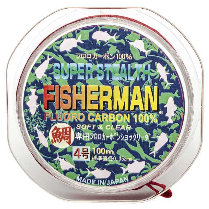 FISHERMAN SUPER STEALTH TAIRUBBER GAME FLUOROCARBON 100m #0.353mm