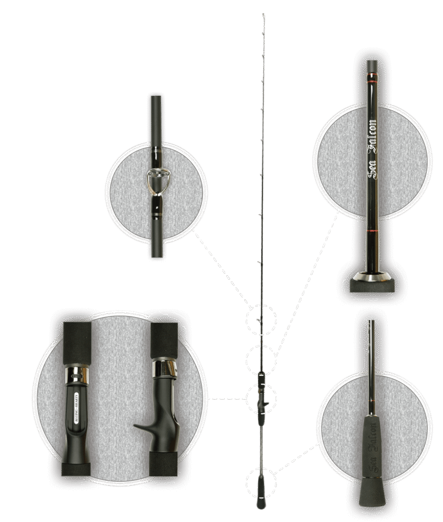 SEA FALCON FZ65B-L Z SLOW SHAFT LIGHT JIGGING 70-120g PE 1-1.5