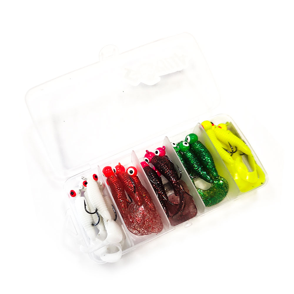 GORILLA 20X RIGGED SOFT FISHING LURES 3.5g JIGHEAD
