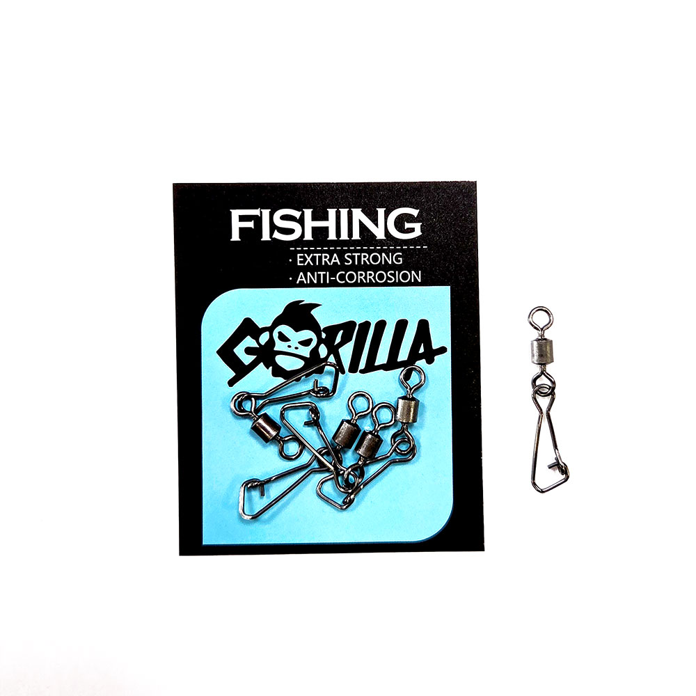 GORILLA ETTS2021 EXTRA STRONG SWIVEL + HOOKED SNAP 5pcs