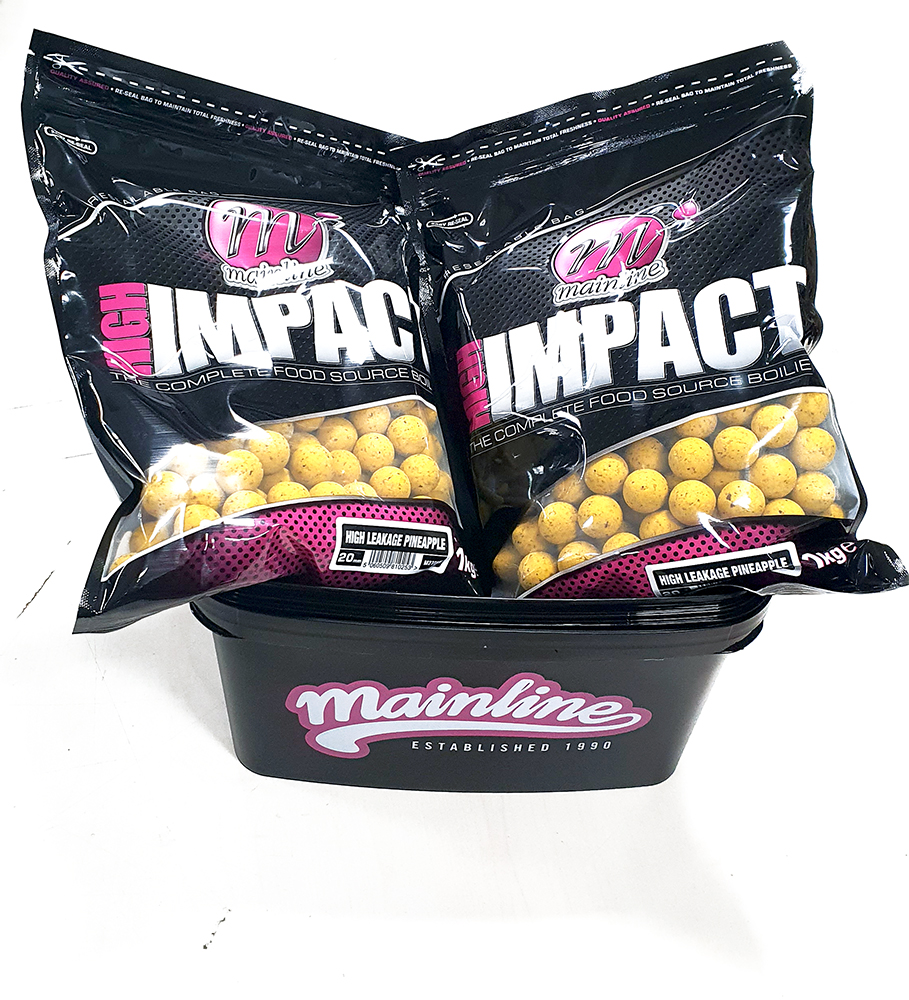 MAINLINE HIGH IMPACT HIGH LEAKGE PINEAPPLE 20MM 2KG PLUS BUCKET